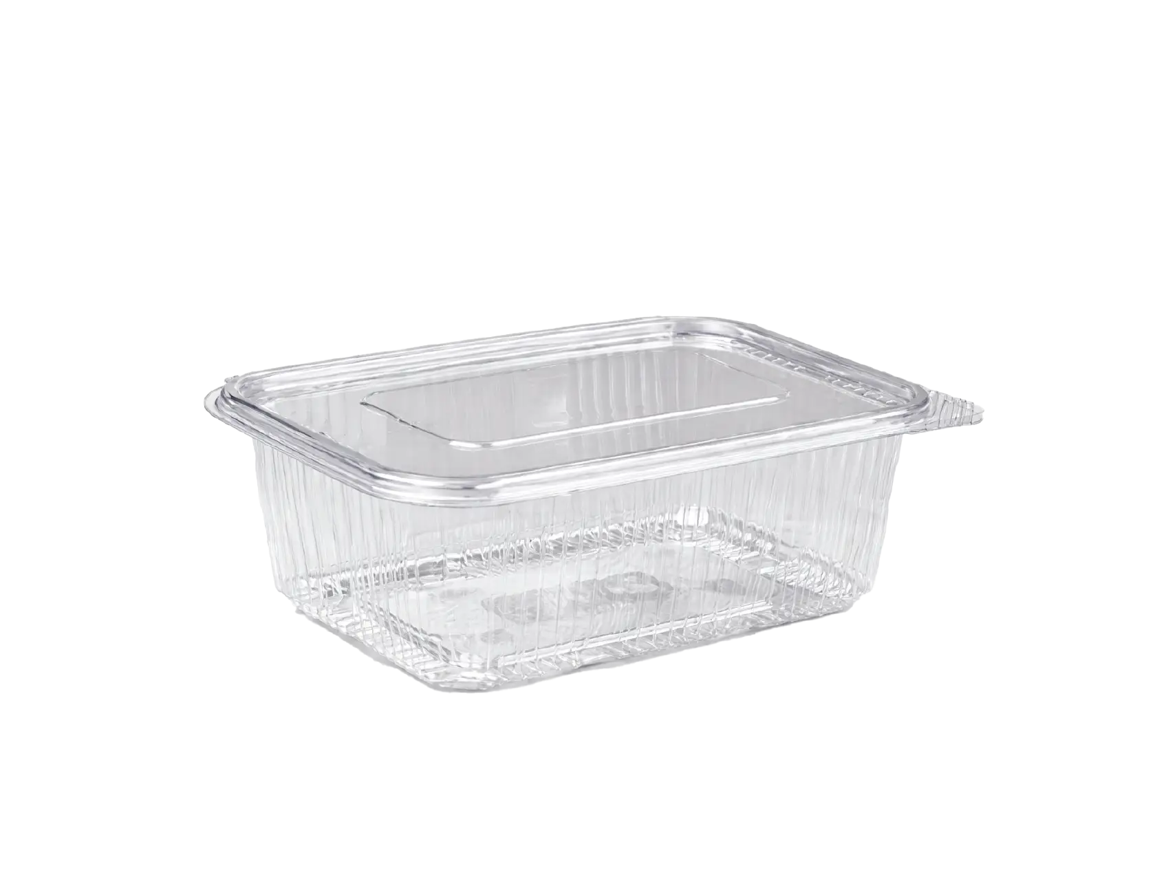 Flat Hinged Box 1000 Flat Hinged PET Container 1000 ml (177×130×71 mm) - Image 1